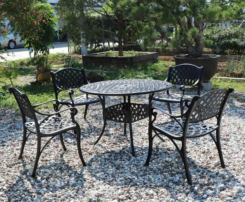 8 Seats Outdoor Furniture Garden Dining Table Furniture Round Table Set