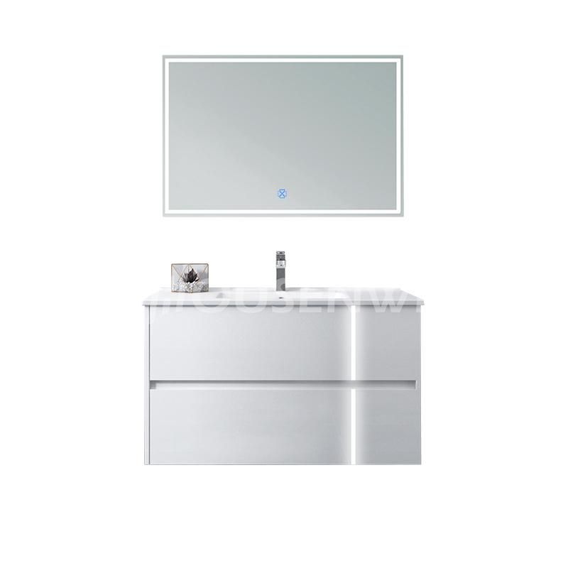 Classic Vanity White Bathroom Cabinet Hot Sale European Style Bathroom Vanity with Ceramic Sink