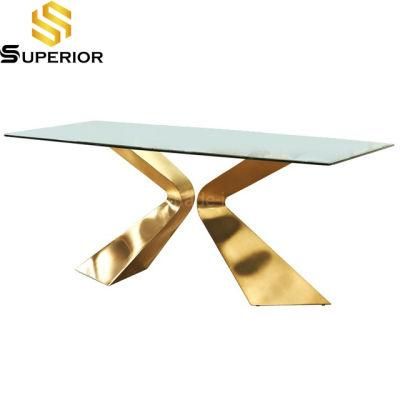 Hot Selling Living Room Stainless Steel Stand Dining Room Tables