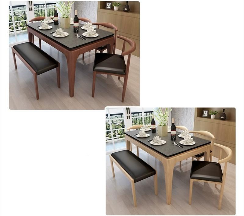 Cheap Price European Design Hotel Eating Tables Desks Chair Set Home Living Room Dining Furniture Set Chair Dining Table