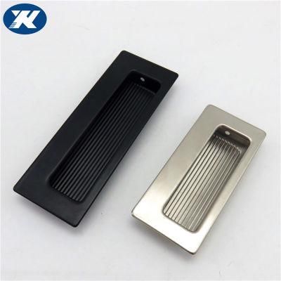 Stainless Steel Matt Black Square Shape Hidden Drawer Concealed Flush Pull Invisible Handle Cabinet Furniture Pull