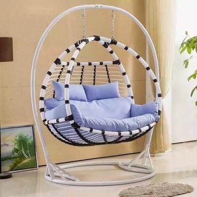 Home Live Room Cane Furniture Garden PE Rattan Hanging Chair Casual Outdoor Wicker Single Swing Chair