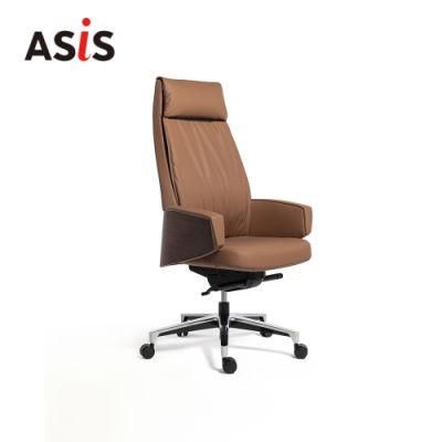 Asis Grace President High Back European Style Genuine Leather Office Chair