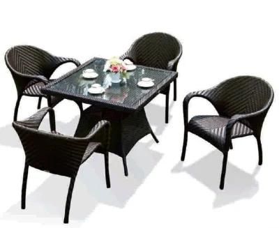 European Style Furniture Rattan Furniture Hotel Dining Table and Chairs
