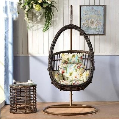 Patio Outdoor Hanging Egg Chair Garden Furniture PE Rattan Swings Chair Leisure Chair