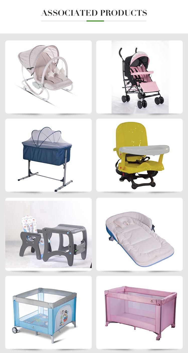 Factory Baby Side with Wheels Rocking Function and Mosquito Net /The Baby Bed One Side Can Be Down