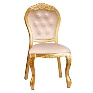 Factory Wholesale European Style Luxury Aluminum Banquet Chair (HM-S16)