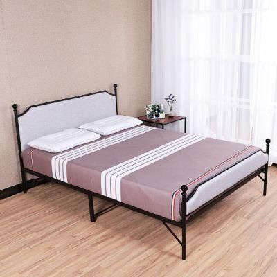 Classic Design Cheap Wrought Iron Beds for Sale, Good Quality Metal Bed Frame Made in China