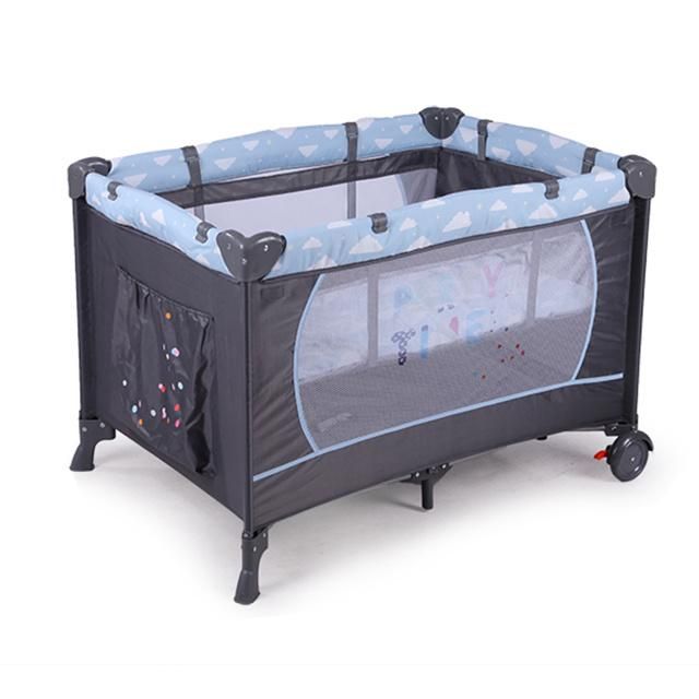 Good Quality Foldable Baby Playard Travel Cot Baby Crib European Standard En716 Playpen