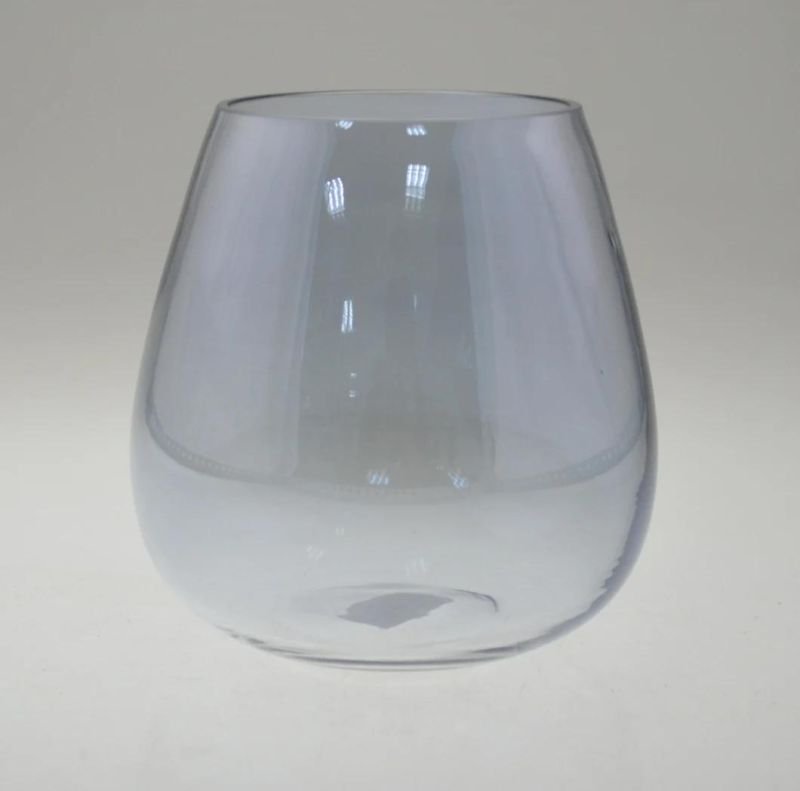 Clear Round Glass Candle Holder for Daily Decoration