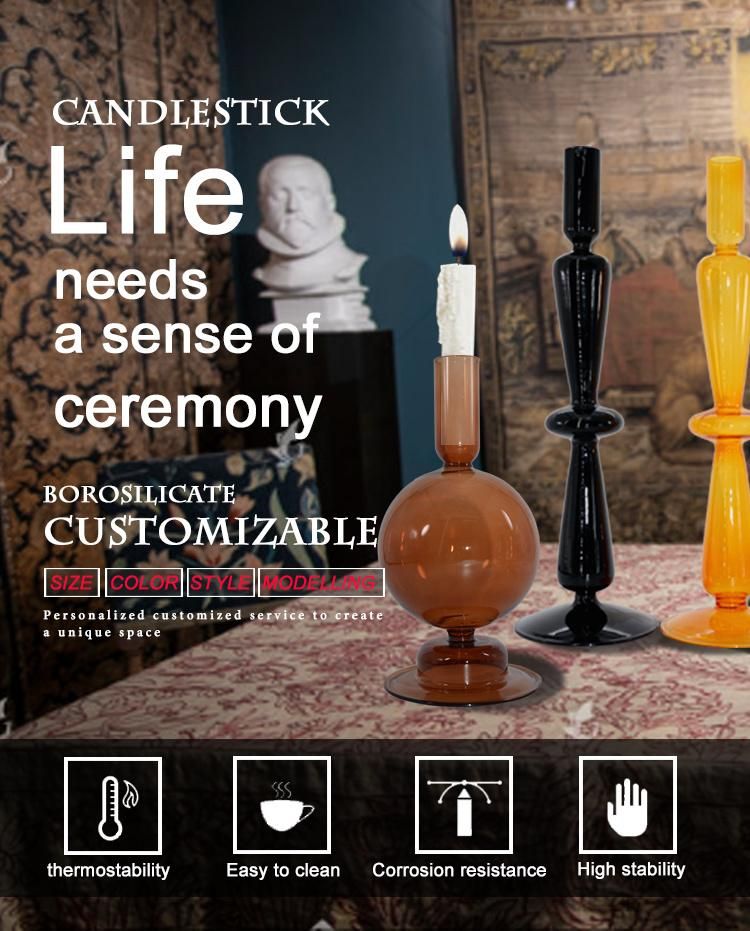 Romantic Tall Handmade Candle Holder for Valentine`S Day