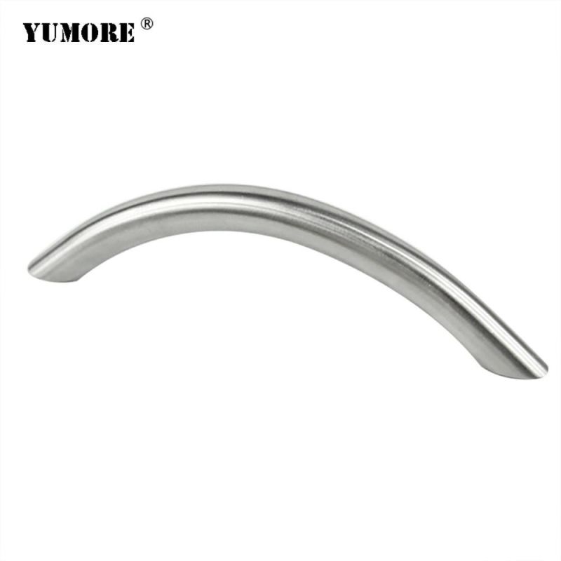 European Simple SUS304 Precision Casting Brushed Glass Shower Door Handle