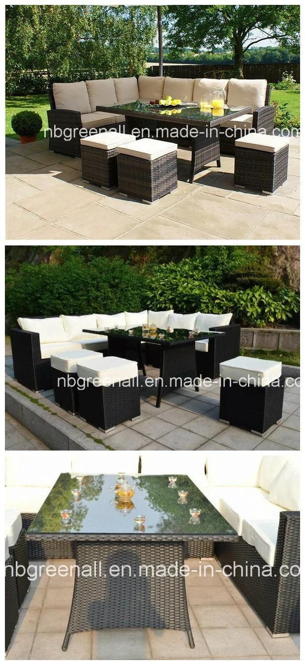 2020 New Corner Dining Rising Table Outdoor Garden Patio Rattan Wicker Furniture