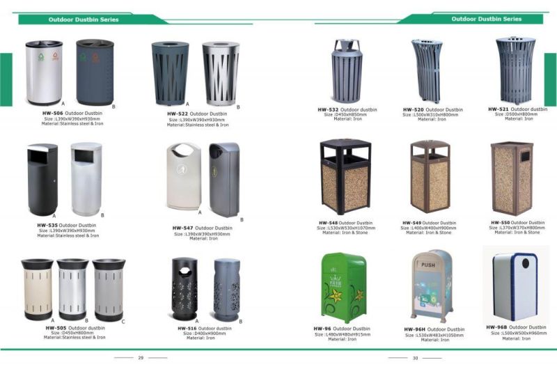 European Style Outdoor Waste Container From Shining Factory (HW-509)