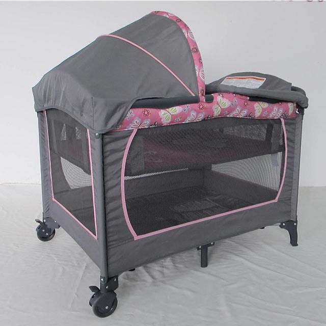 European Standard High Quality Baby Bedside Cot, Baby Room Furniture Luxury Baby Bedside Bed/