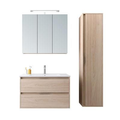 High Quality European Style MDF Cabinets with Mirror and Side Vanities
