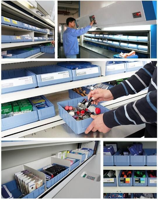 FDA Certification Plastic Bins Storage for Metal Middle Duty Shelf Racking