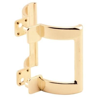 2&quot; Hole Center Brass Plated Shower Door Handle Set Replace Handles on Tub Enclosure Sliding Doors and Swinging Shower Doors Diecast Construction
