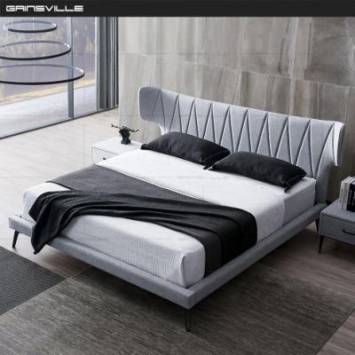European Furniture Designer Bedroom Bed Wall Bed King Bed for Villa Gc1801