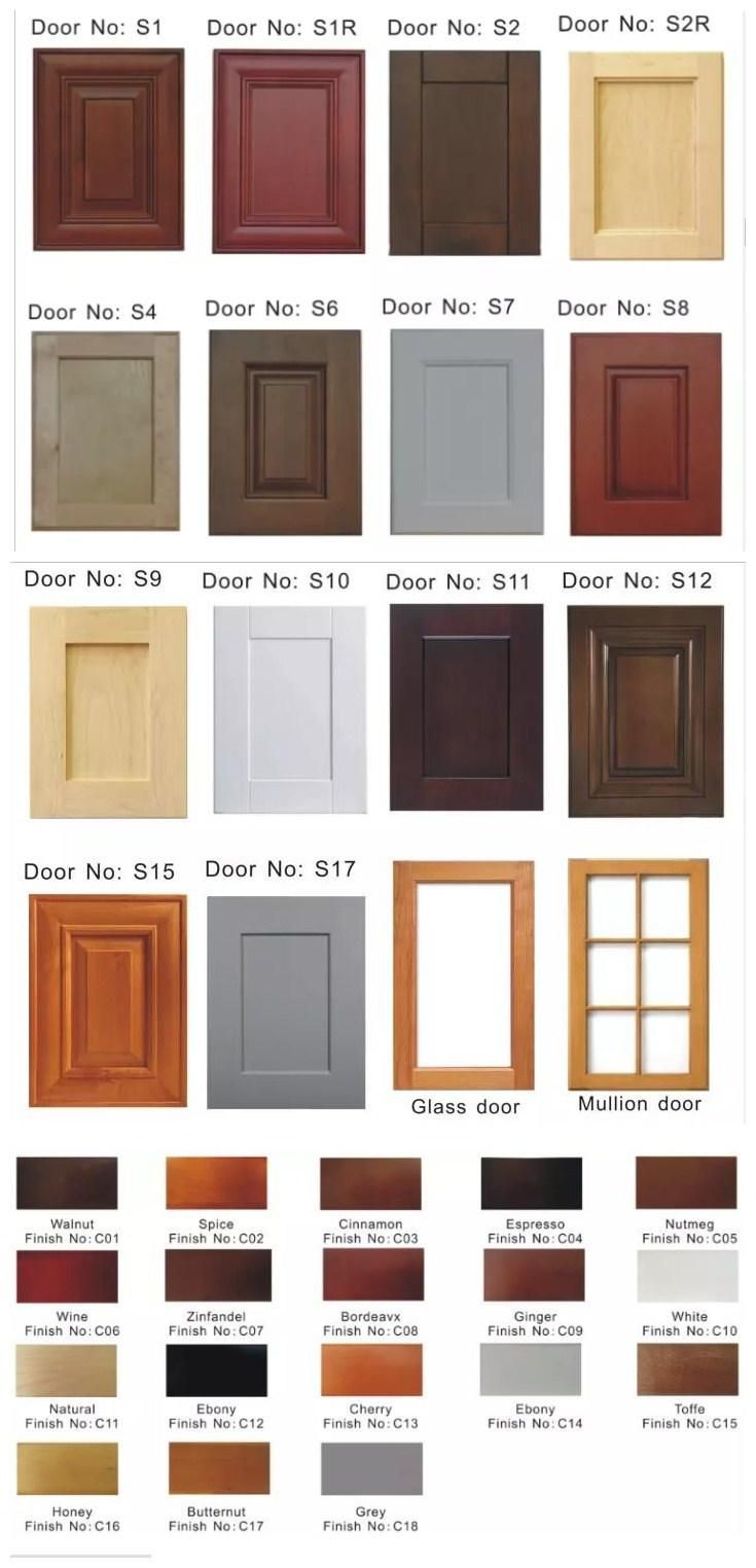 Different Colors of MDF Particle Board Panel PVC Kitchen Cabinet Door