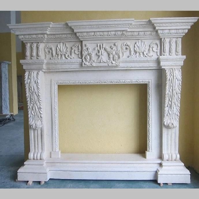 White Fireplace/Decoration Furniture/European Style Fireplace