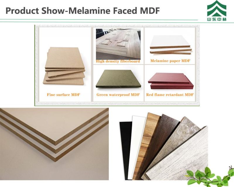 Melamine Face HDF Board MDF for Kitchen Cabinet Door for European and America Market