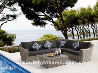 Aluminium Wicker Outdoor Resin PE Rattan Sofa Set Furniture