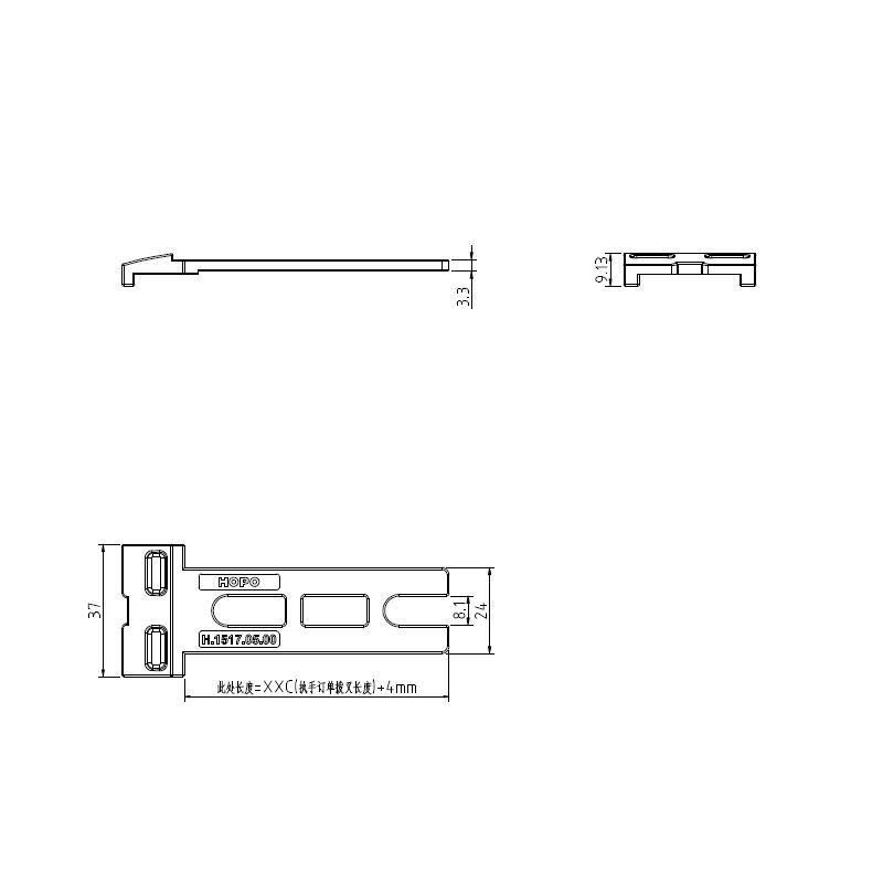 Hot Product Long Zinc Alloy 65mm Handle Fork
