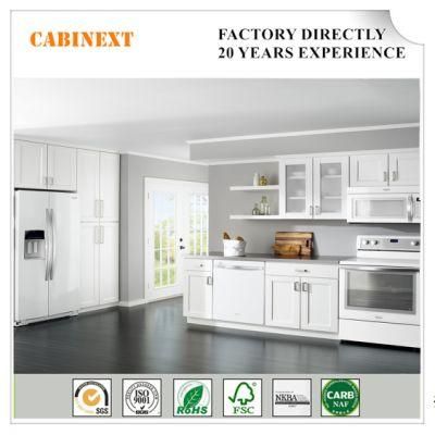 Customized Shaker Style Assembled Solid Wood Kitchen Cabinet