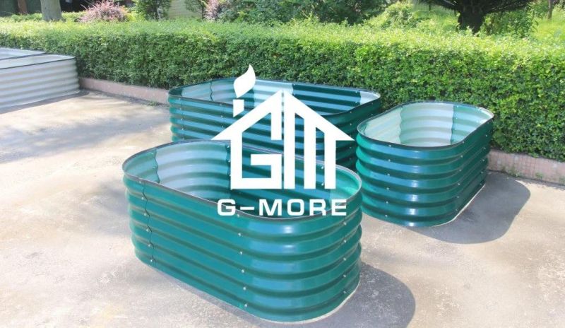 Galvanized Raised Garden Beds 5 Feet Steel Outdoor Planters for Vegetable Garden Beds