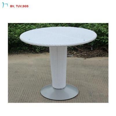 C-Outdoor Furniture Modern Garden White Round Coffee Table