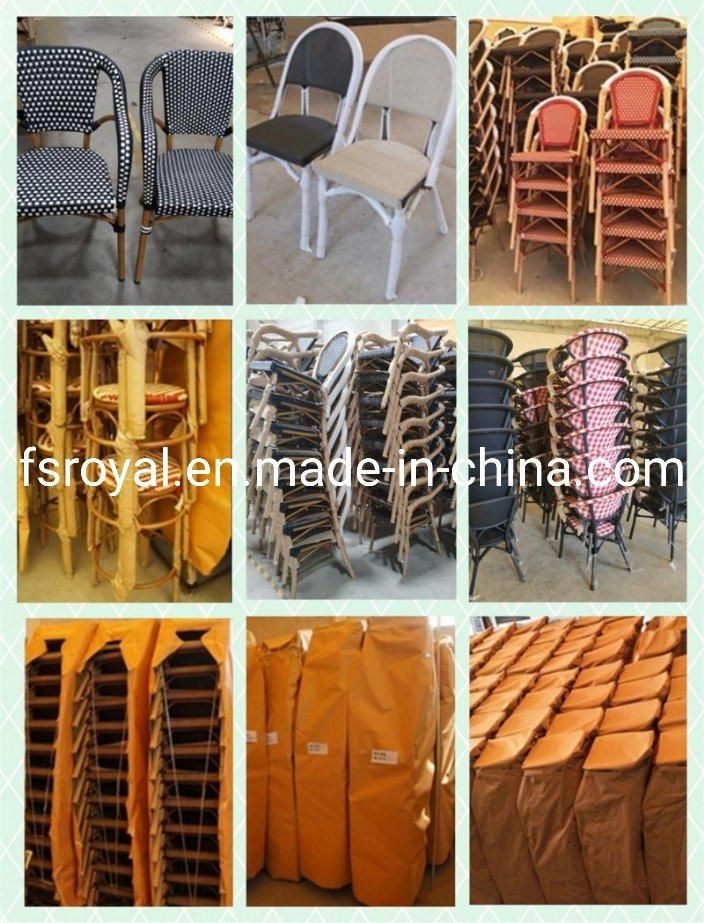 Logo Printed Available French Style Rattan Dining Chair Wholesale Wicker Chairs Indian Restaurant Furniture