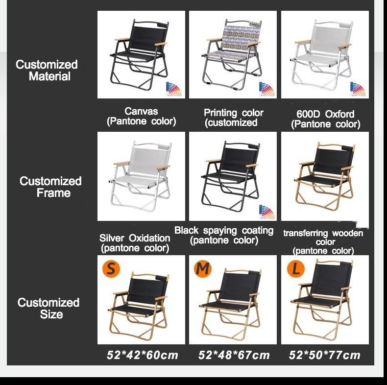 Outdoor Furniture Steel Aluminum Lightweight Foldable Leisure Beach Fish Camping Chair