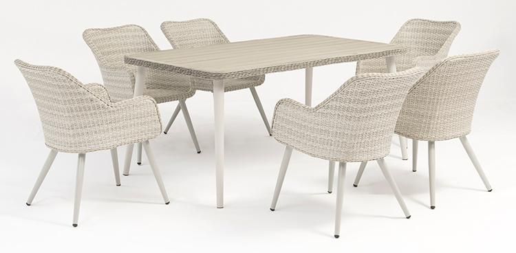 Fashion Rattan Garden Furniture Dining Table and Chair Set