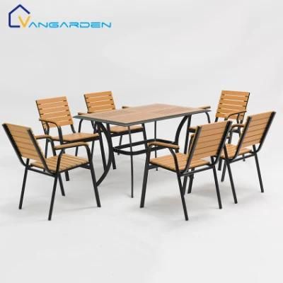 7 PCS Durable Stylish Modern Outdoor Furniture Cafe
