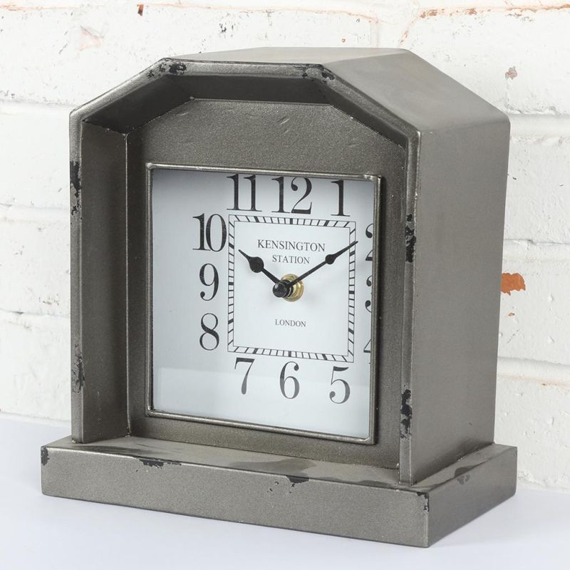 Irregularity Iron Table Clock for Home Decor, Promotional Gift Clock, Metal Desk Clock, Table Clock, Mantel Clock