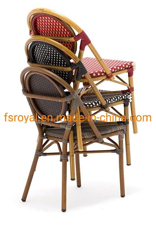 Logo Printed Available French Style Rattan Dining Chair Wholesale Wicker Chairs Indian Restaurant Furniture