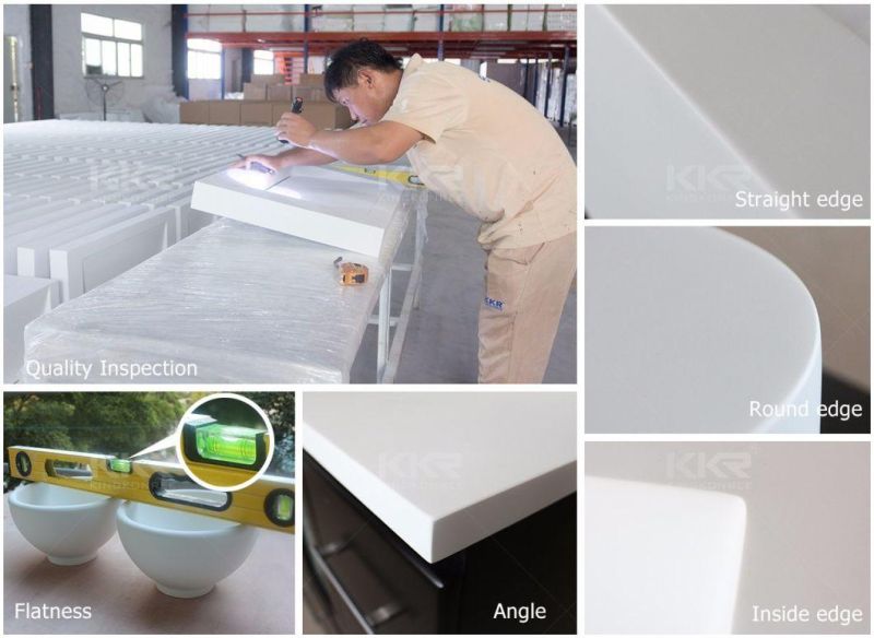 Bathroom Furniture Solid Surface Stone Wash Basin Bathroom Vanity