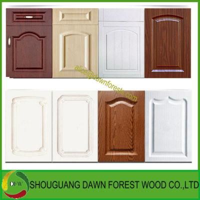 Wooden Furniture PVC Film Kitchen Cabinet Door for Wall Panel Furniture
