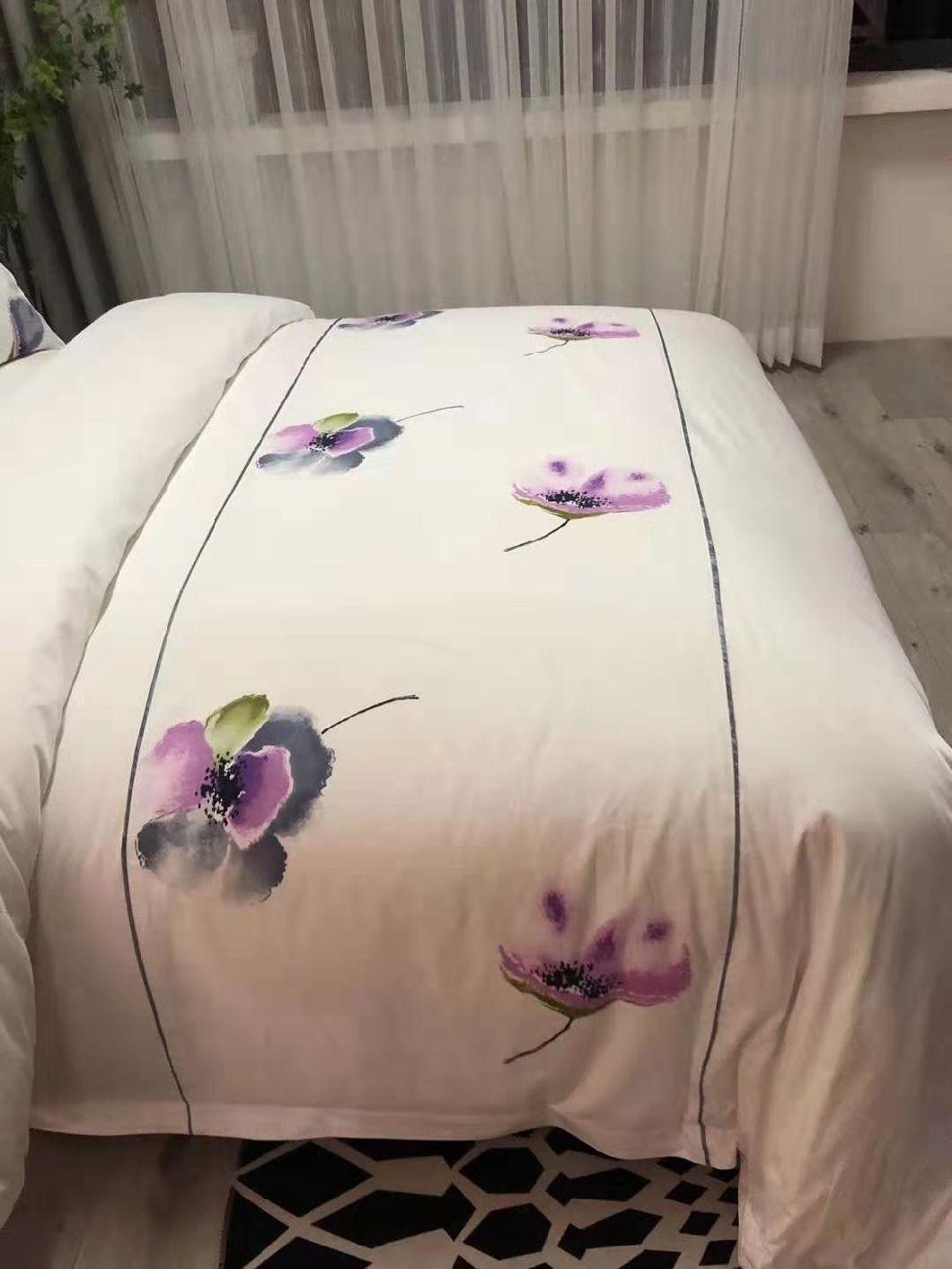 Bed Professional Linen Factory Price 5 Star Comfort Sheet 4 PCS 100% Cotton Hotel Bedding Set Luxury