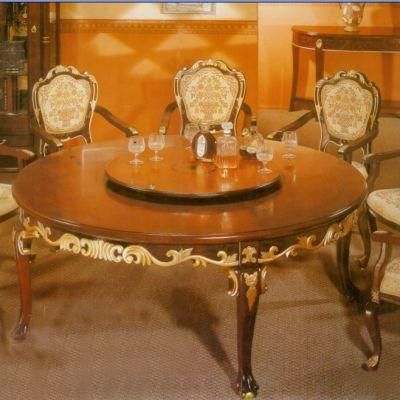 European Style Table and Chair/Luxury Restaurant Furniture/Hotel Furniture/Dining Room Furniture (GLD-036)