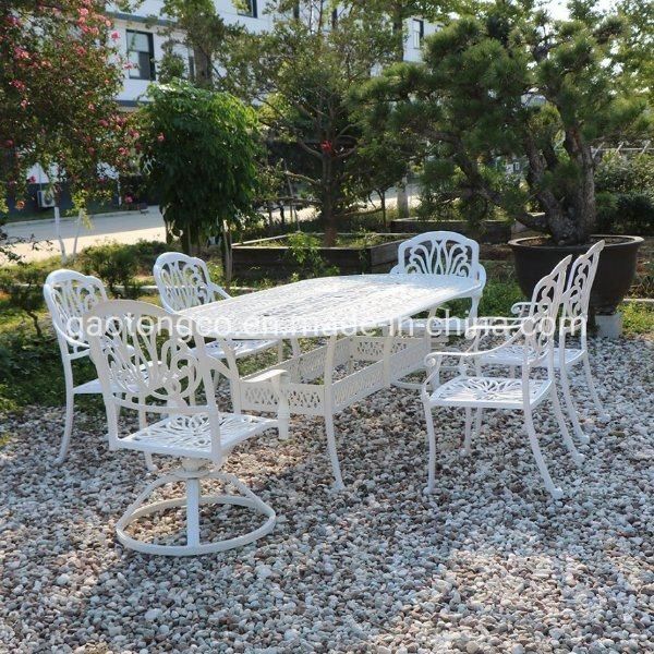 Carved Metal Outdoor Furniture Garden Tables and Chairs