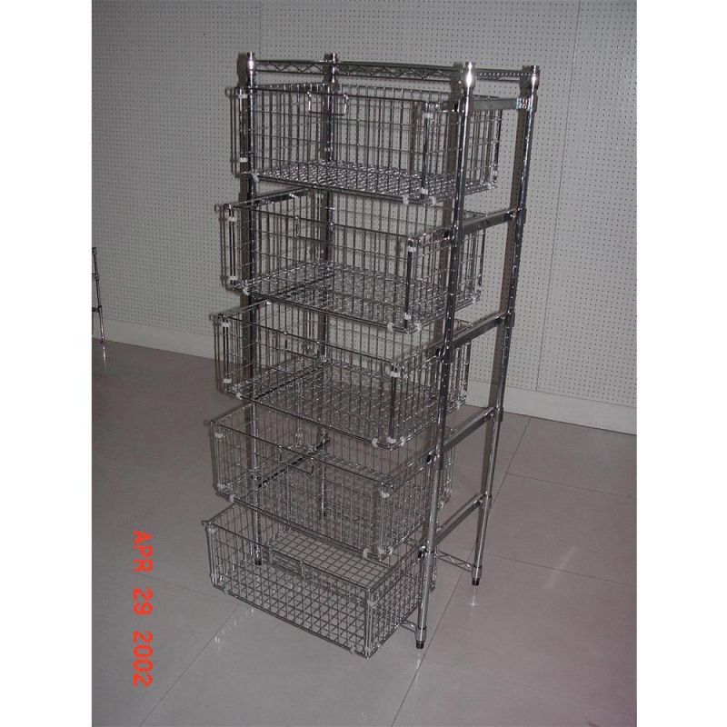 3 Tier Kitchen Storage Rack Trolley Rolling Cart with Wheels