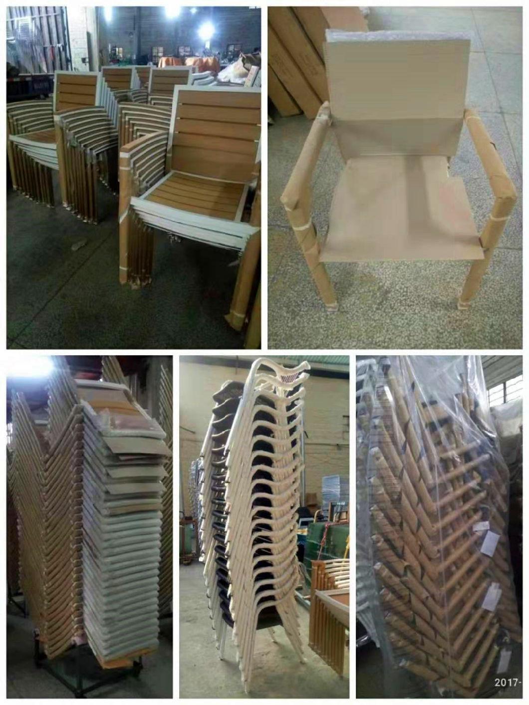 Outdoor Patio Furniture 7 PCS Aluminum Rattan Chair Table