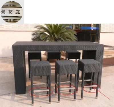 Home Furniture Set Outdoor Chair 6PCS Rattan Garden Hotel Pool Outdoor Bar Chair Furniture Set Tables and Chairs