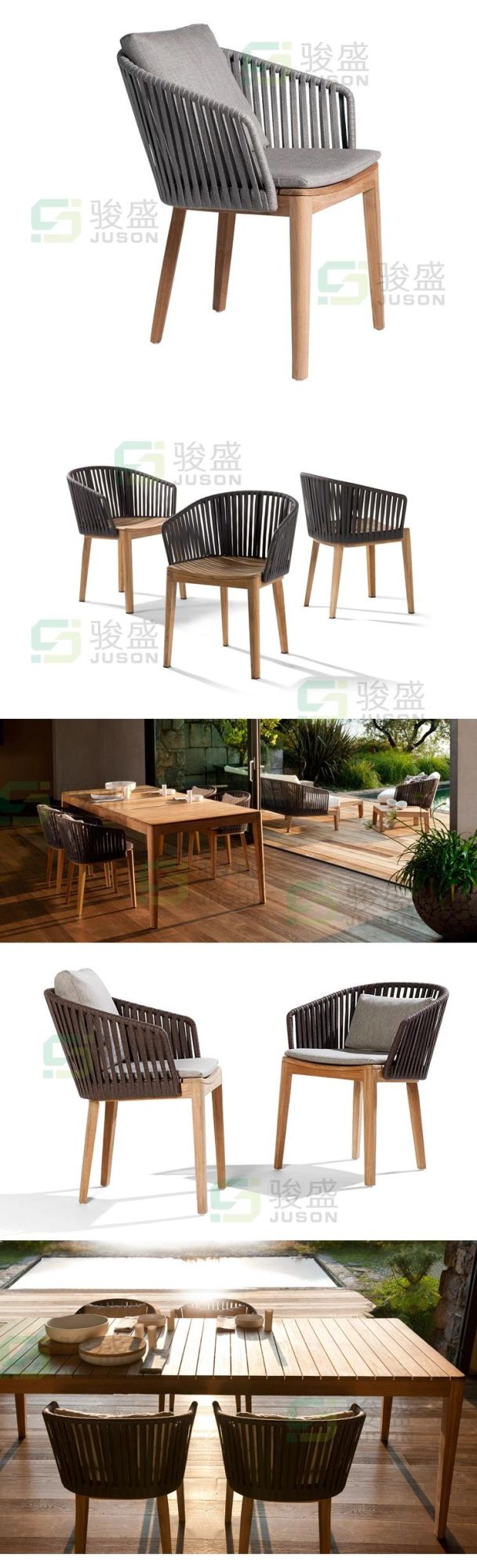 Woodeen Outdoor Furniture Garden Dining Table and Chair