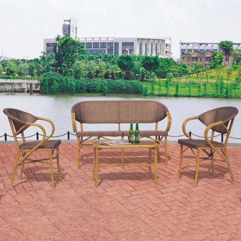 Relaxing Bistro Furnishing Garden Rattan Furniture