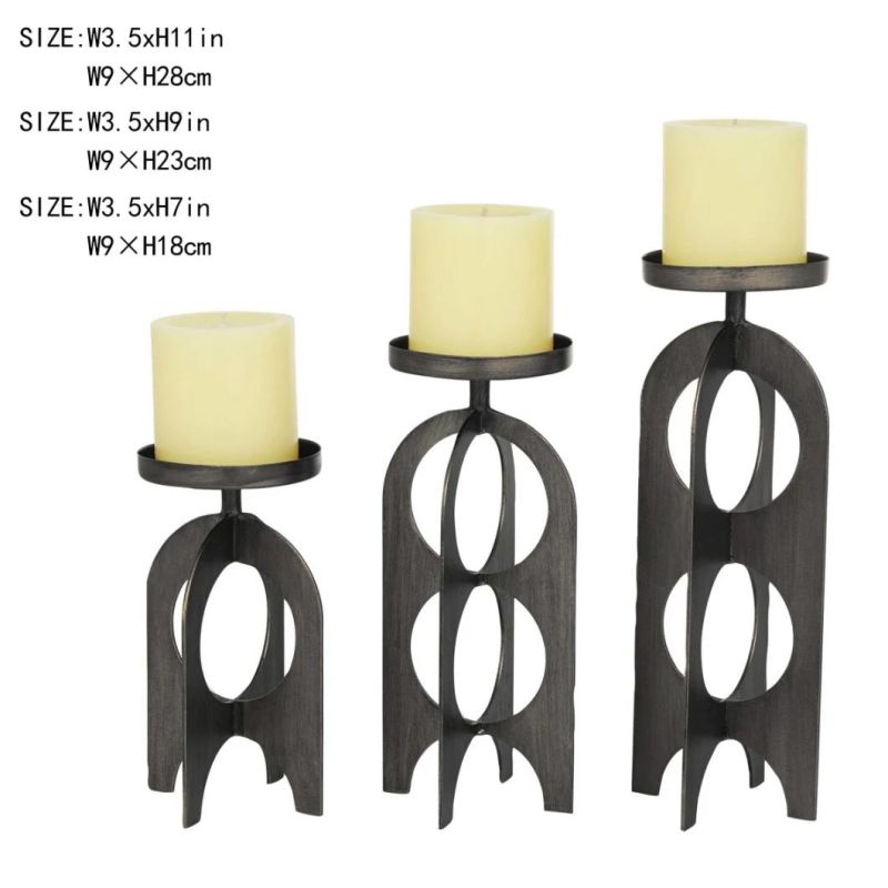 Candle Jars, Candle Holder, Simple Design Candle Stick Holder Tabletop Decorative Candle Holder
