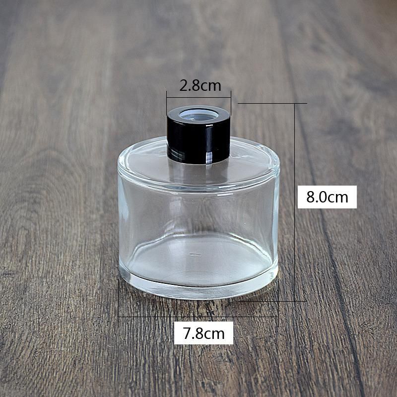 Cylindrical Glass Aromatherapy Bottle 50ml Thickened Bottom Flameless Aromatherapy Bottle 100ml with Bottle Cap