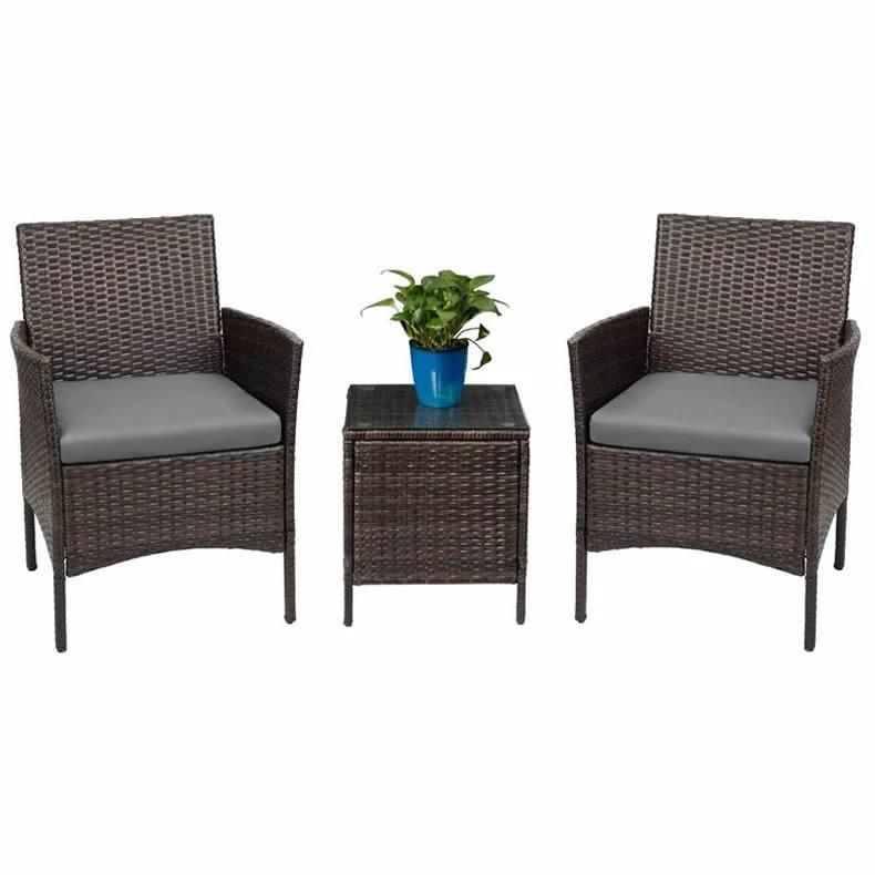 Patio Furniture PE Rattan Outdoor Wicker Conversation Set Rattan Sofa Set